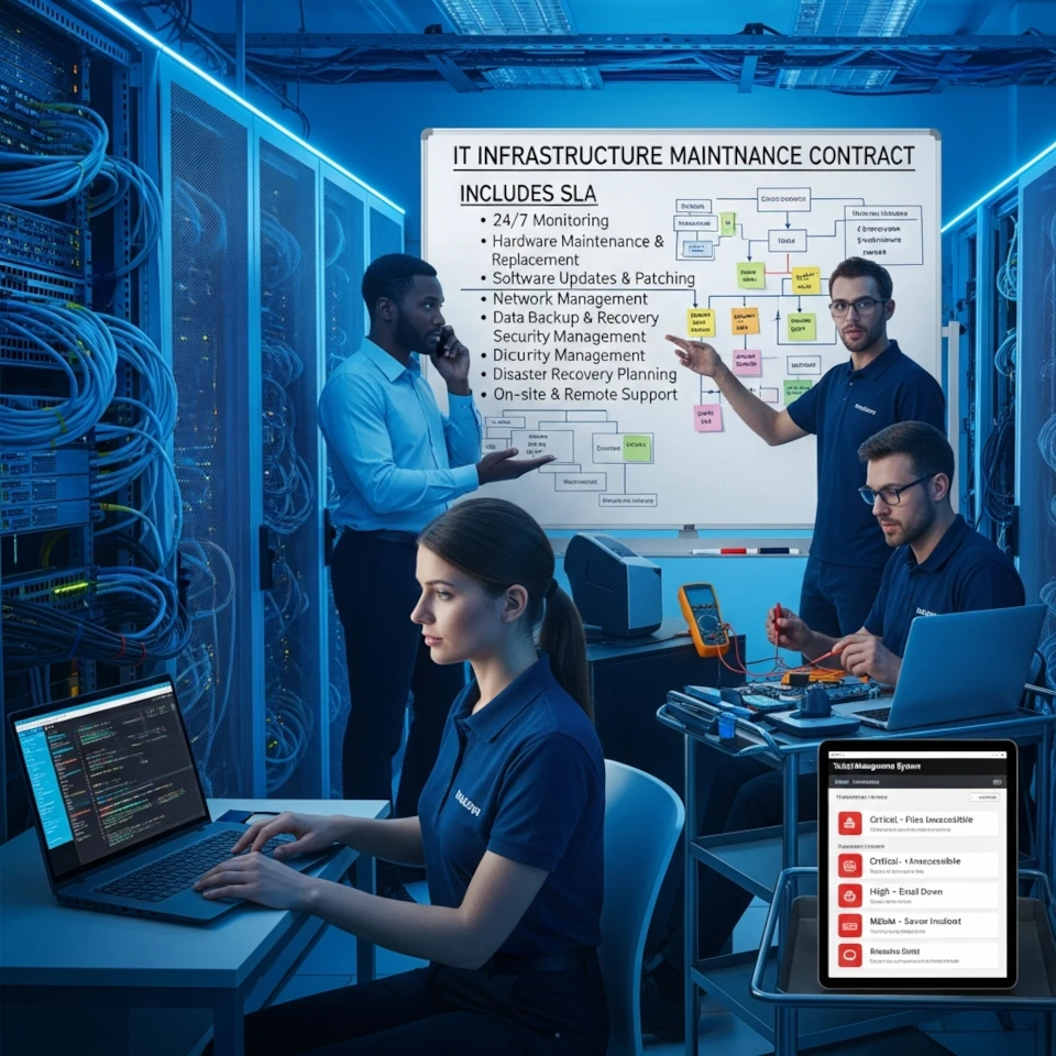 Kas iekļauts IT infrastruktūras abonementā?