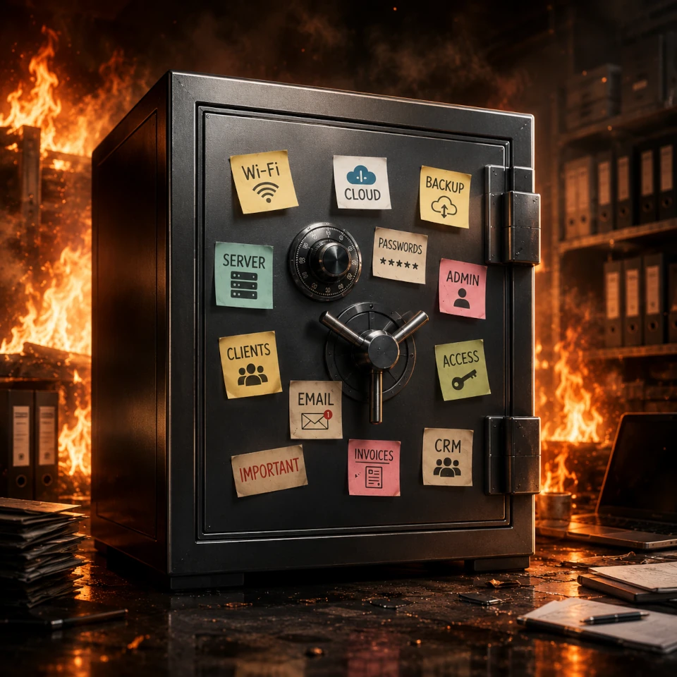 Backup copies or disaster recovery for a company
