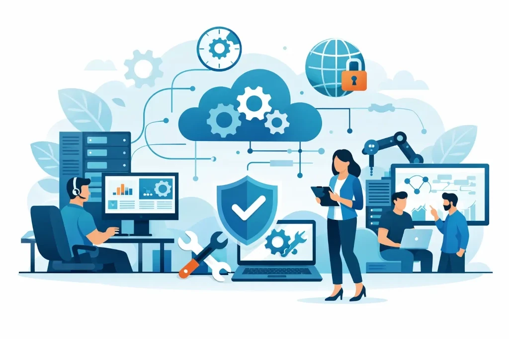 What is included in a managed IT service?
