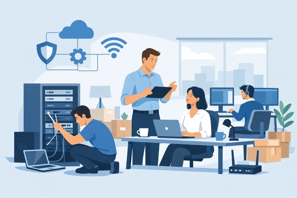 An example of IT implementation for a new office in practice