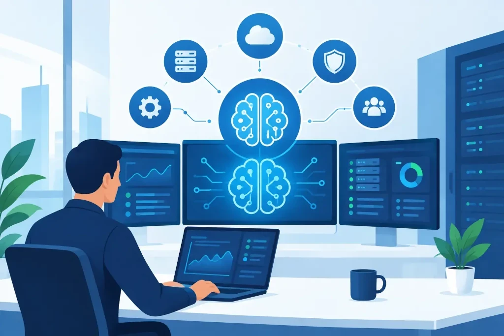 Artificial intelligence in IT operations in a company