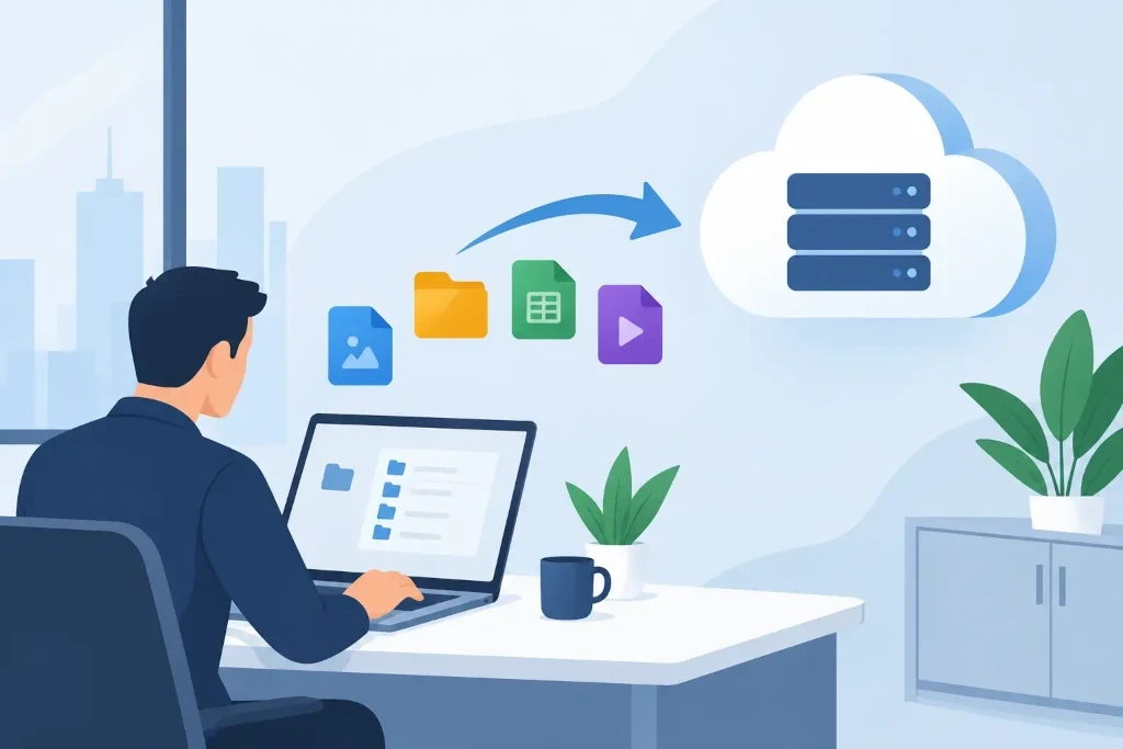 How to move files to the cloud in a company